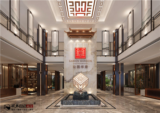 銀川公園華府售樓中心裝修設(shè)計(jì)|擁有強(qiáng)烈的視覺沖擊感_nxjdhl