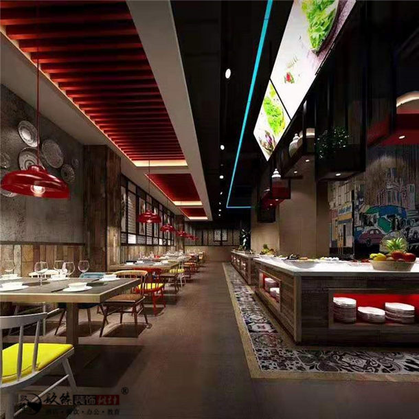 銀川火鍋店裝修|銀川火鍋店裝修設(shè)計(jì)|镹臻裝修網(wǎng) 1.jpg