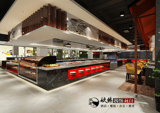 銀川自助餐廳裝修|銀川自助餐廳裝修設(shè)計|镹臻裝修網(wǎng)