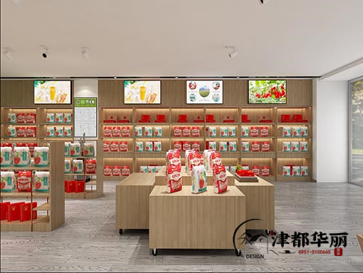 銀川沃福百瑞枸杞展廳設(shè)計(jì)公司,銀川枸杞展廳設(shè)計(jì)公司哪家好|推薦銀川津都華麗裝飾