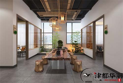 銀川餐廳裝修設計項目|津都華麗設計