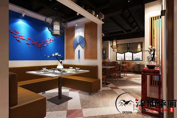 銀川餃子館裝修設(shè)計項目|津都華麗設(shè)計