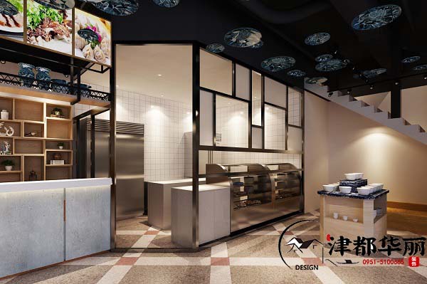 銀川餃子館裝修設(shè)計項目|津都華麗設(shè)計