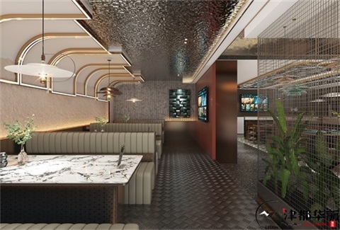 銀川青辰燒烤店設(shè)計裝修方案鑒賞|銀川燒烤店設(shè)計裝修公司推薦