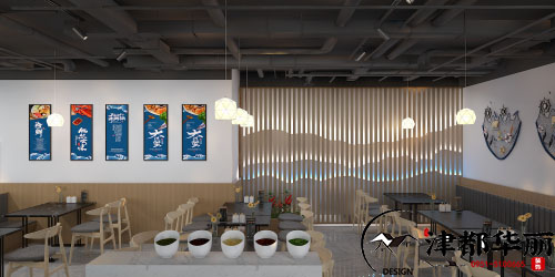 銀川裝修公司推薦|山東九月椒海鮮自助火鍋裝修設計方案鑒賞|銀川津都華麗裝飾